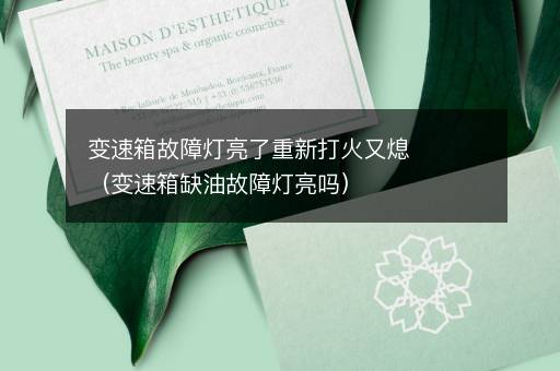 变速箱故障灯亮了重新打火又熄（变速箱缺油故障灯亮吗）