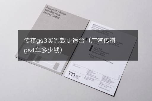 传祺gs3买哪款更适合（广汽传祺gs4车多少钱）