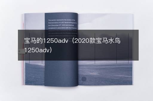 宝马的1250adv（2020款宝马水鸟1250adv）
