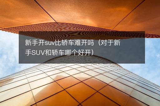 新手开suv比轿车难开吗（对于新手SUV和轿车哪个好开）